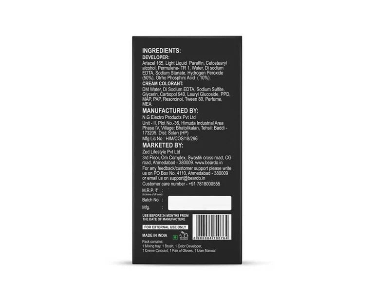 Beardo Beard Color for Men - Natural Black - 60 ml