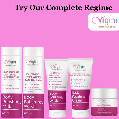 Vigini Whitening Lightening Body Polishing Day Night Gel Cream - 100 ml