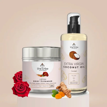 Body Polishing Kit - Coconut & Green Gram for Hydration & Tan Removal