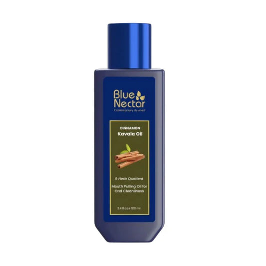 Blue Nectar Cinnamon Mouth Pulling Oil Ayurvedic Mouthwash-100ml
