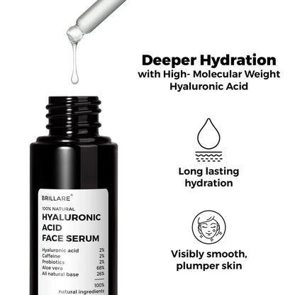 2% Hyaluronic Acid Face Serum For youthful Skin