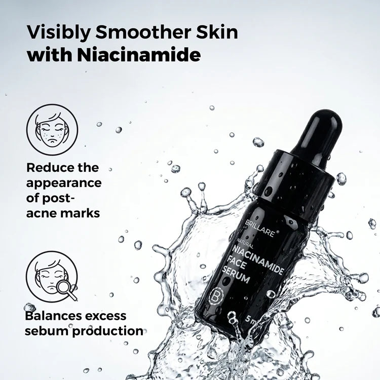 Mini Niacinamide Face Serum for Smooth, Glowing Skin (5ml)