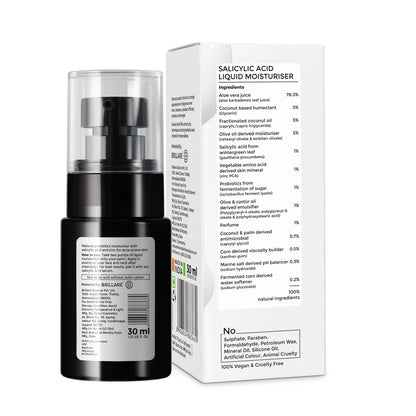 Salicylic Acid Liquid Moisturiser for oily, acne prone skin