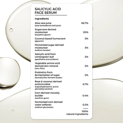 2% Salicylic Acid Face Serum & Neem Powder Face Wash (30g) Combo for acne-prone skin