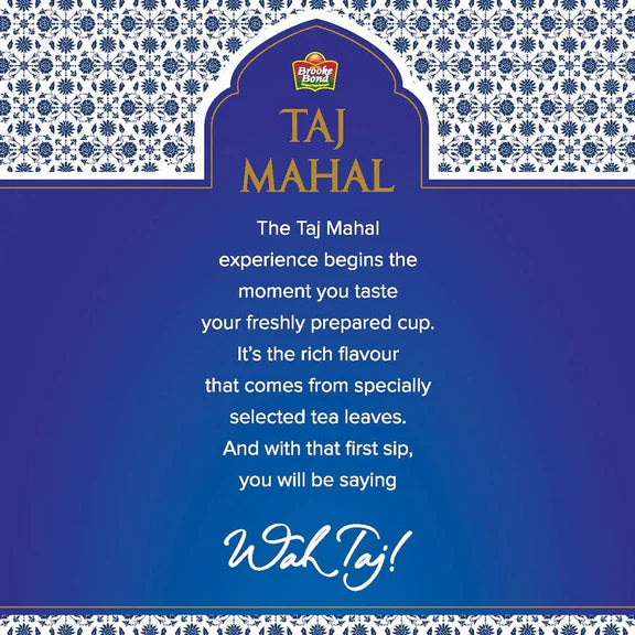 Brooke Bond Taj Mahal Tea - India's Premium Chai, Rich & Flavourful Tea