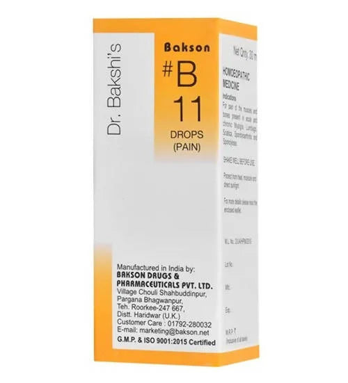 Bakson's Homeopathy B11 Drops (Pain)