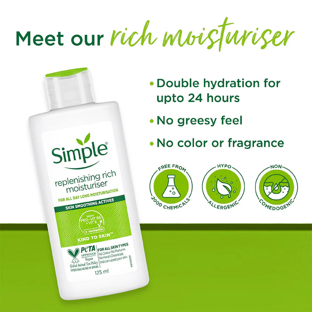 Simple Replenishing Rich Moisturiser - 125 ml