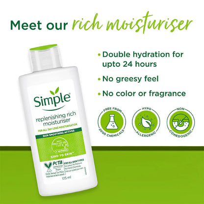 Simple Replenishing Rich Moisturiser - 125 ml