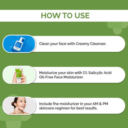 The Derma Co 1% Salicylic Acid Oil-Free Moisturizer For Active Acne