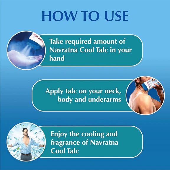 Navratna Cool Mint Fresh Talc - 400 gm
