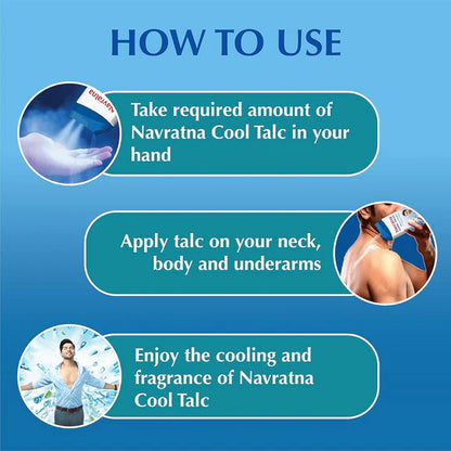 Navratna Cool Mint Fresh Talc - 400 gm