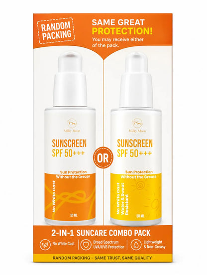 Milky Moon Sunscreen For Oily Skin Spf 50 Pa+++ Lightweight & Non-Greasy - 50 ml