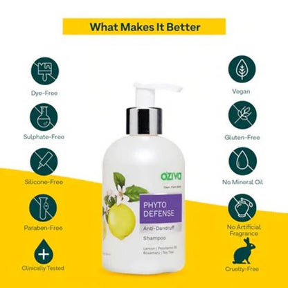 OZiva Phyto Defense Anti-Dandruff Shampoo -200 ml