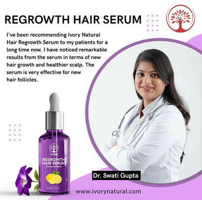 Ivory Natural Serum For Growth Of Hair For New Hair Roots & Encouraging Growth Of Hair - 55 ml