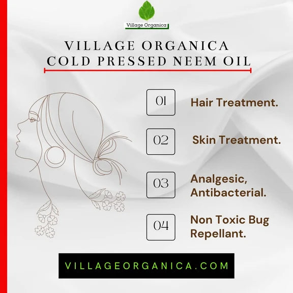 Village-Organica Cold Pressed Neem Oil - 750 ml
