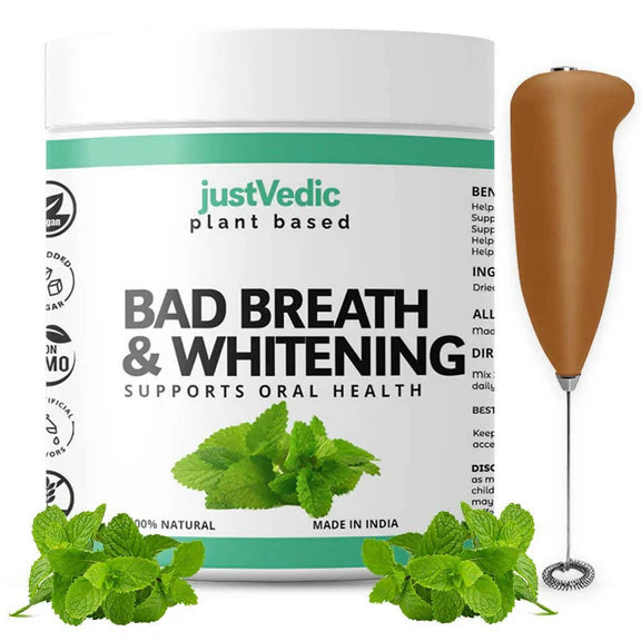 Just Vedic Bad Breath & Whitening Drink Mix - 200 gm