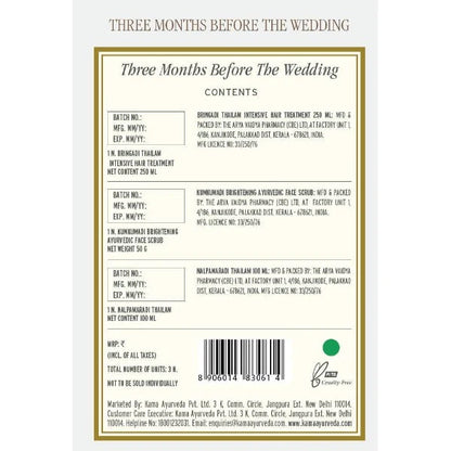 Kama Ayurveda Three Months Before The Wedding