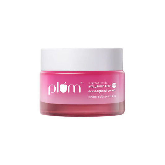 Plum Bulgarian Rose And 1% Hyaluronic Acid Dew-It-Light Gel Cream - 50 gm