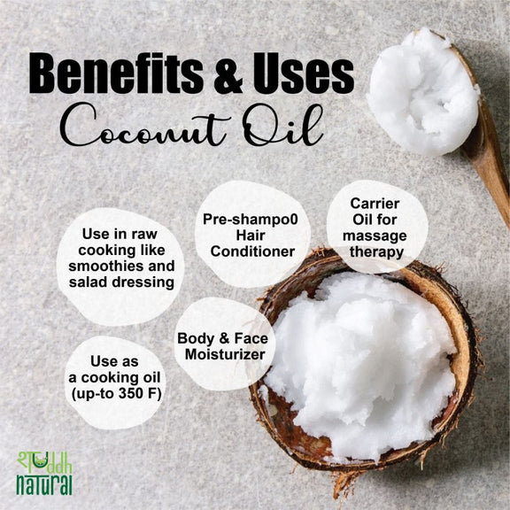 Shuddh Natural Coconut Oil Cold Pressed - 220 ml