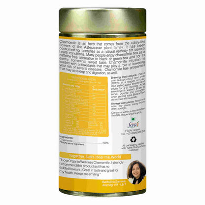 Organic Wellness Blossom Chamomile Tin Pack - 100 gm