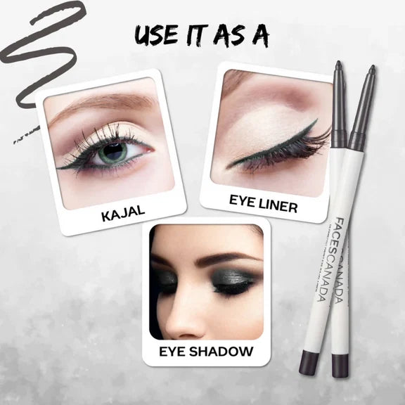 Faces Canada Ultime Pro Twist Eye Kajal Liner - Silver 01 - 0.35 gm