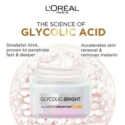 L'Oreal Paris Glycolic Bright Day Cream With SPF 17