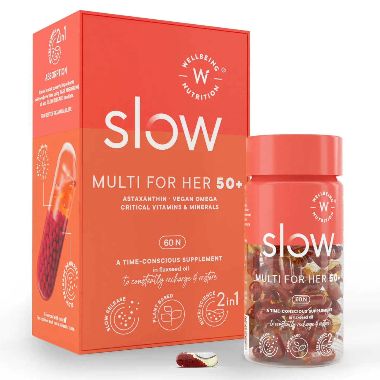 Wellbeing Nutrition Slow | Multivitamin for Her 50+ Capsules
