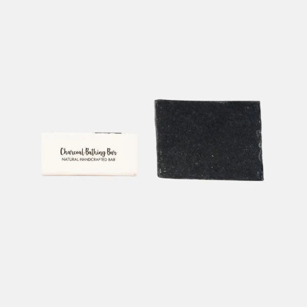 Charcoal Bathing Bar - (Exfoliating, Cleansing, Detoxifying) Natural Handcrafted Bar(125g)