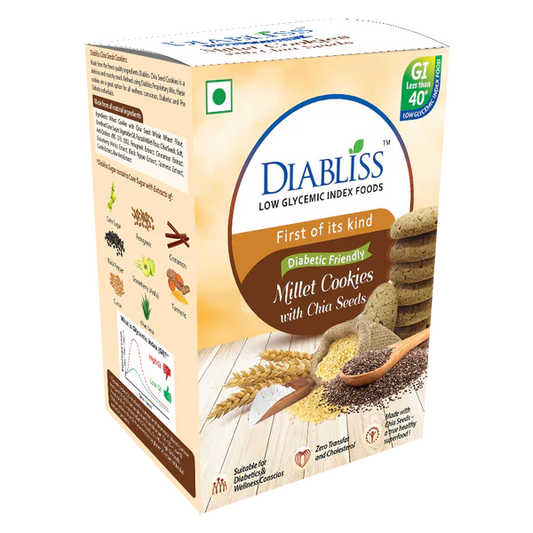 Diabliss Diabetic Friendly Millet Cookies with Chia Seeds