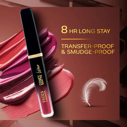 Faces Canada Comfy Matte Wow Liquid Lipstick - Plum Passion 04 - 3.8 ml