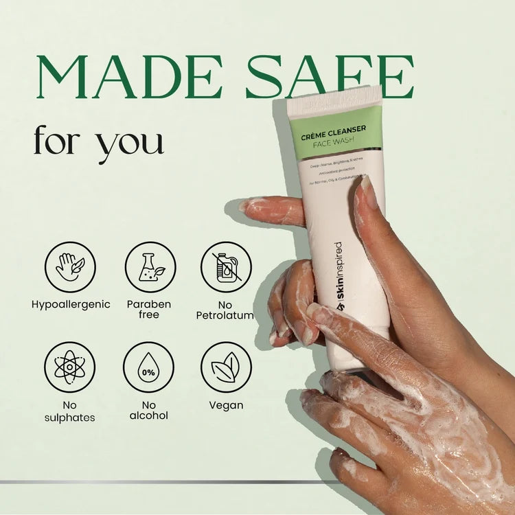 Crème Cleanser Face Wash (70ml) | For Normal, Oily or Combination Skin