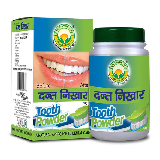 Basic Ayurveda Dant Nikhar Manjan - 30 gm