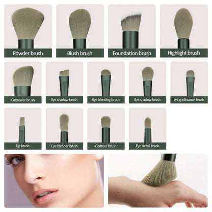 Favon Pack of 13 Professional Makeup Brushes with Free Pouch - Combo