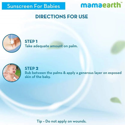 Mamaearth Mineral Based Baby Sunscreen For Protects from UV Rays & Deeply Nourishing & Soothing