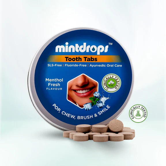 Mintdrops Premium Tooth Tabs - Menthol Fresh Flavour - 60 tabs
