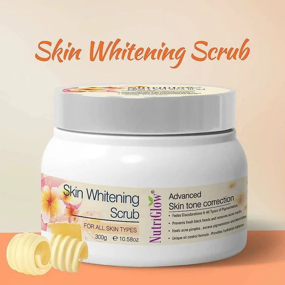NutriGlow Skin Whitening Face Scrub - 300 gm