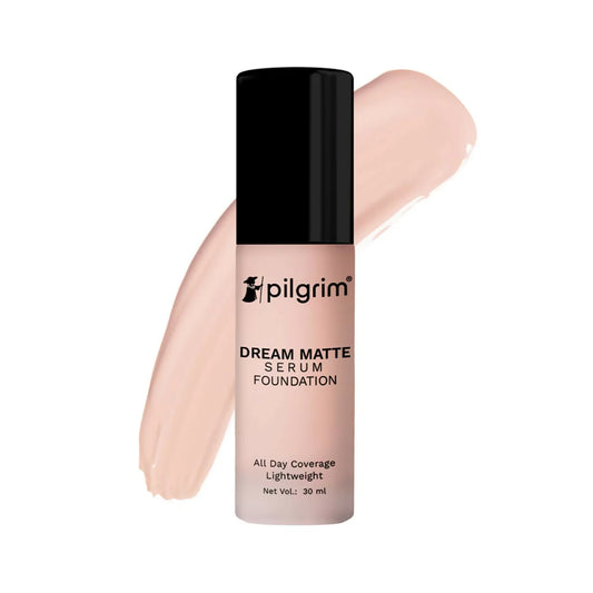 Pilgrim Dream Matte Serum Foundation With Matte & Poreless All Day Coverage Lightweight - Pure Ivory