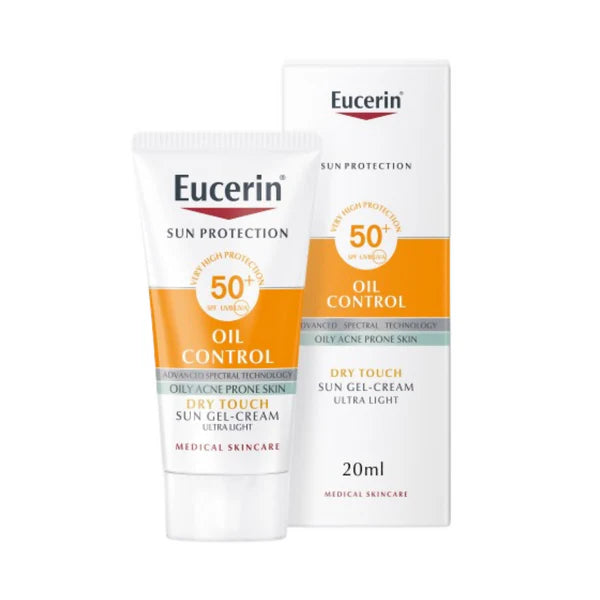 Eucerin Oil Control Dry Touch Sunscreen Gel Cream SPF 50+ - 20 ml