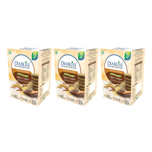 Diabliss Diabetic Friendly Millet Cookies with Chia Seeds