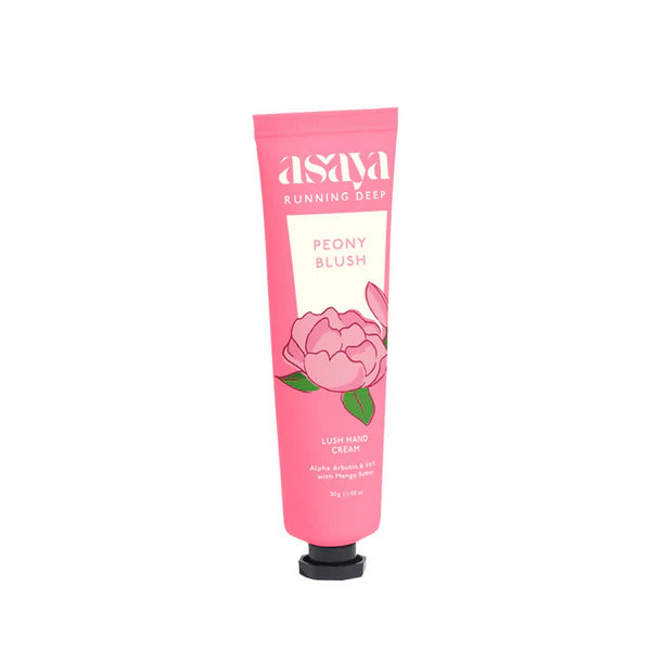 Asaya Peony Floral Hand Cream Softens Dry, Rough Hands For Men & Women - 30 gm