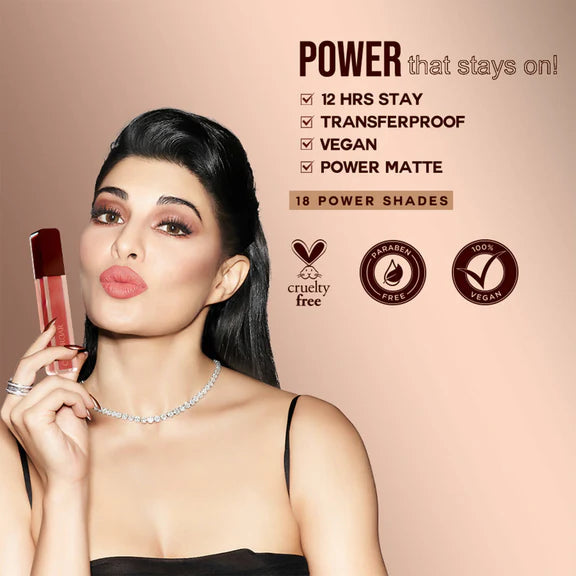 Colorbar Powerkiss Vegan Matte Lipcolor- Sizzle - 5 ml