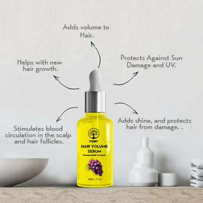 Ivory Natural Hair Volume Serum For Hair Thinning And Healthier Growth - 50 ml