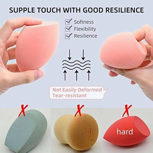 Favon Pack of 7 Professional Makeup Sponges - Combo