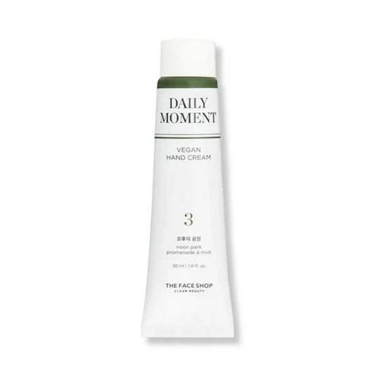 The Face Shop Non-Greasy Vegan Hand Cream - Noon Park With Hyaluronic Acid - 30 ml