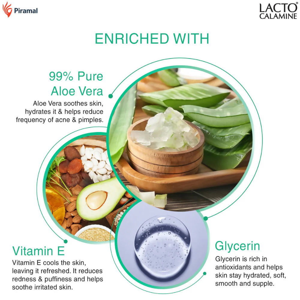 Lacto Calamine Aloe Vera Gel Face Moisturizer - 150 gm