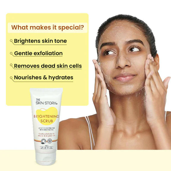 The Skin Story Salicylic Acid Brightening Face Scrub - 100 gm