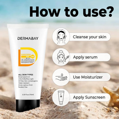 Dermabay Sunscreen SPF 50 PA++++ - 75 ml