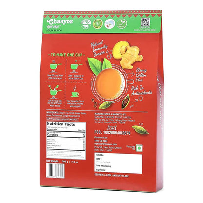 Chaayos Adrak Elaichi Tea Powder (Ginger & Cardamom) - 100 gm
