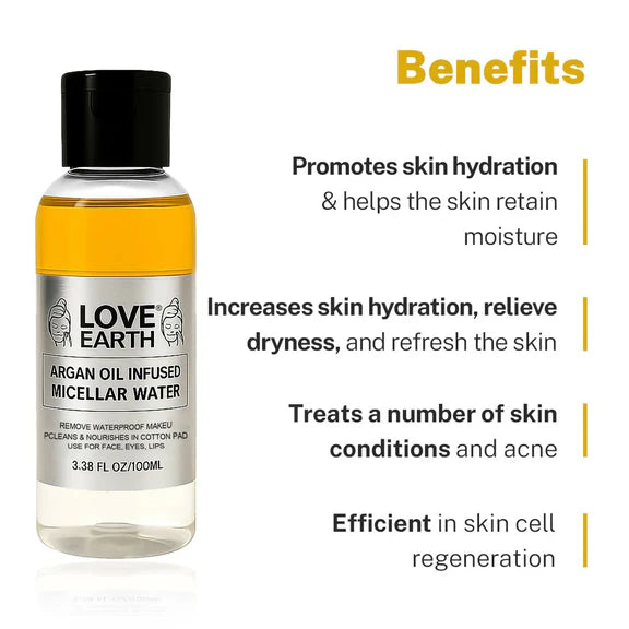 Love Earth Argan Oil Infused Micellar Water - 100 ml