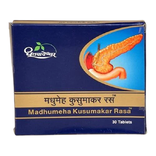 Dhootapapeshwar Madhumeha Kusumakar Rasa -30 tabs